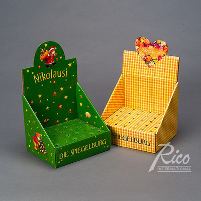 کیفیت  Customizable Highly Visible Brown 1/4 Pallet Market Boxes For Branding کارخانه